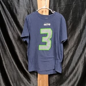 Nike Blue Short Sleeve Tee with Green Number